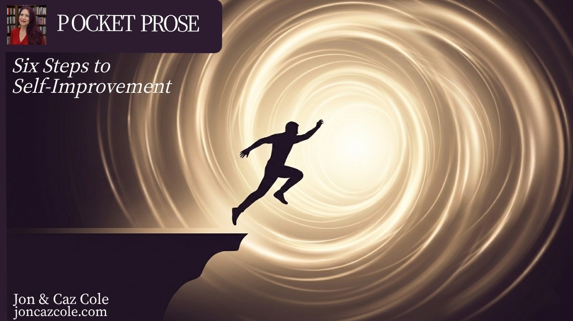 A silhouetted figure leaping from a dark cliff into a brilliant, swirling vortex of golden light, representing the transition from awareness to personal ownership.